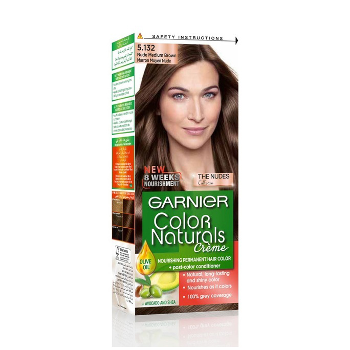 Garnier Color Natural Nudes Kit Haircolor Nude Medium Brown