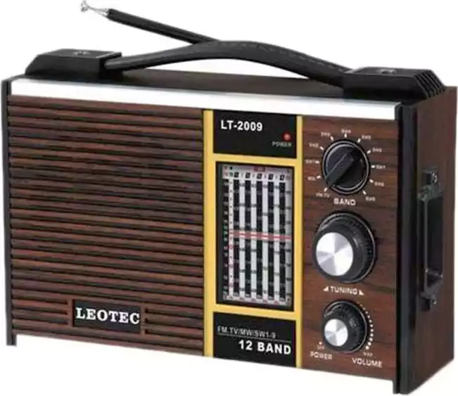 Leotec Fm Mw Sw Portable Radio Classic Battery Or Plug In Loud