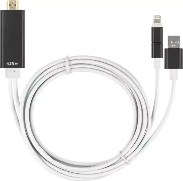 CABLE HDMI TO USB MICRO AND PHONE LIGHTINH.CV057-2B
