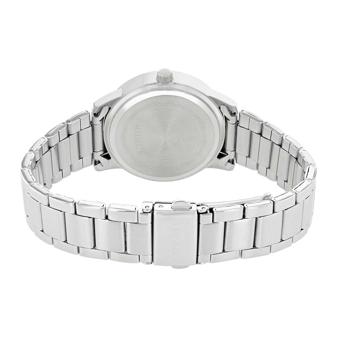 CITIZEN Women's Round Shape Analog Wrist Watch, Stainless steel Band, Silver, EL3090-81H