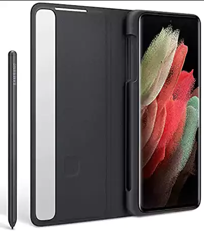 BACK COVER SAM S21 ULTRA CLEAR VIEW S PEN