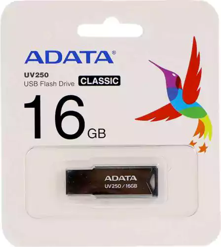 فلاش ميموري اداتا، 16 جيجابايت، استانلس، UV250-16GB