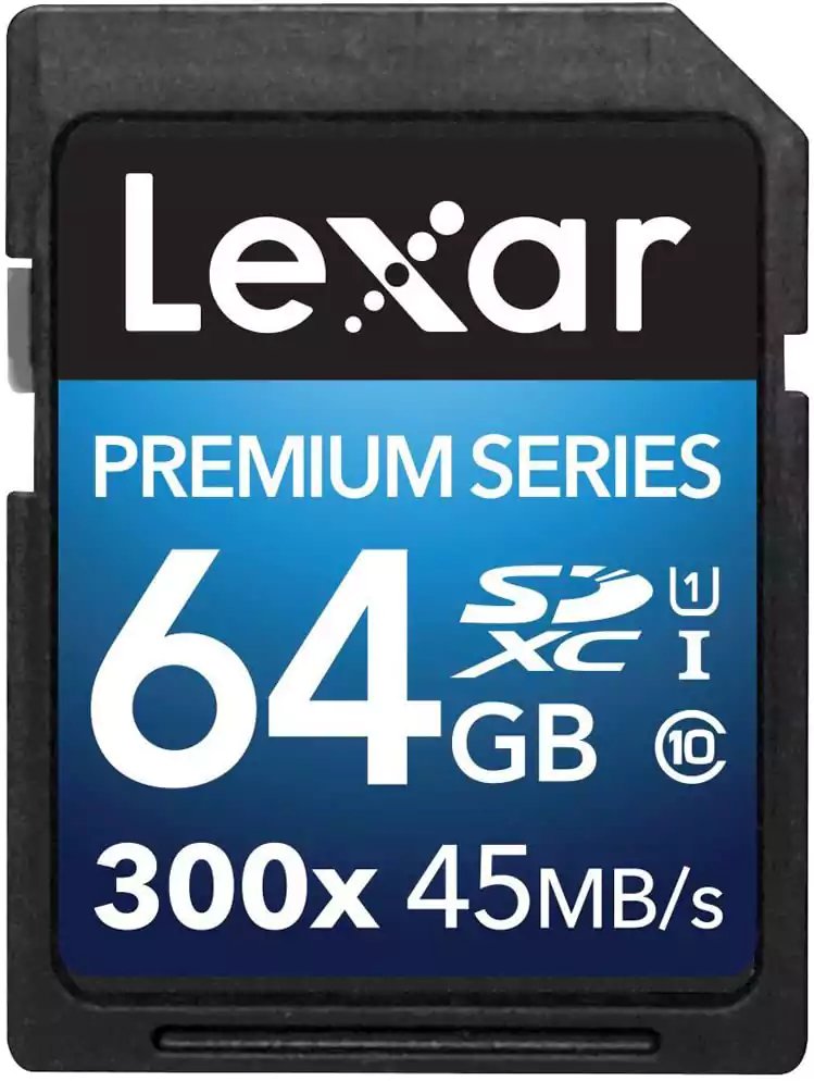 Lexar Micro SD Card, 64GB, LSD64GBBEU300