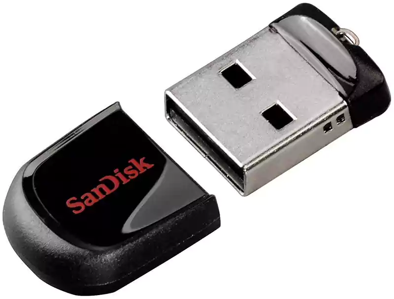 SanDisk Crozer Fit Flash Drive, Black, SDCZ33-016G-B35