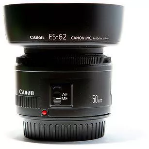 Canon Camera Lens Cover and Protector for 50mm Lens, Superior Protection from Rain and Dust, Black ES-62
