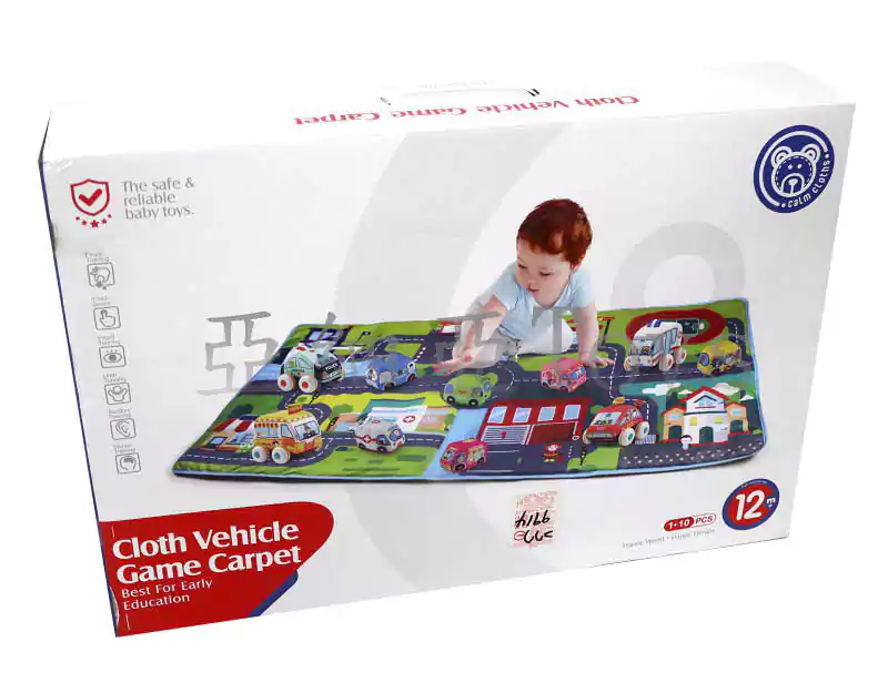 11-Piece Cloth Vehicle Game Carpet Set
