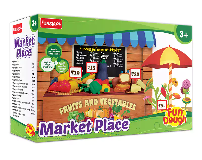 Supermarket Clay, 4 Pieces, 1728800