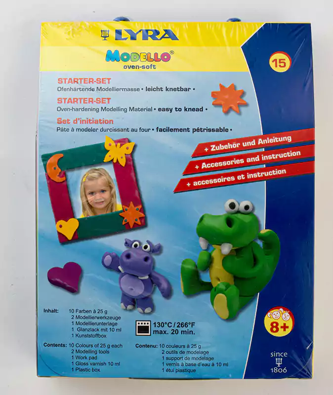 Lyra Dough, 10 Pieces, Colored, With Extra Pieces