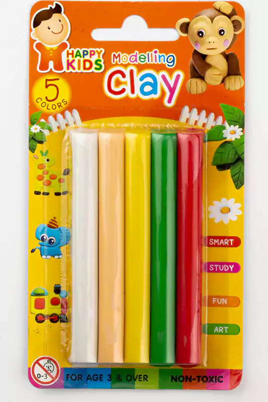 صلصال هابي كيدز، 5 قطع، 5 ألوان، BL40.5C