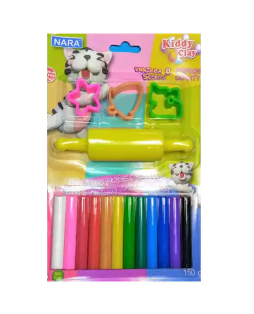 Nara Modeling Clay 12 Assorted Colors  ST.150