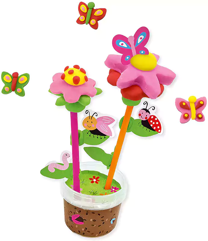 SES Clay, Flowers and Butterflies, Color, 00433