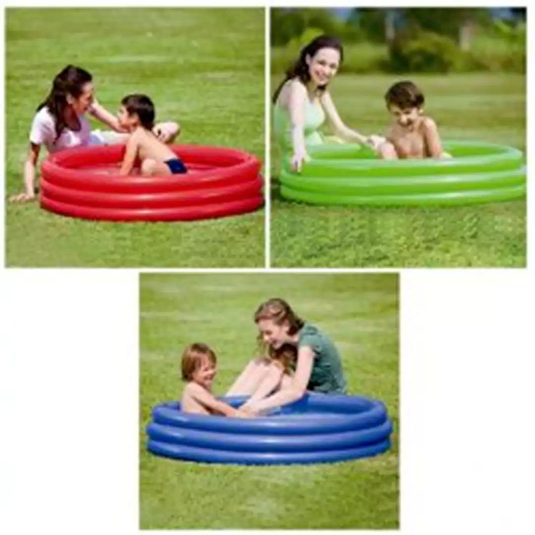 حمام سباحة نفخ بيست واي ، دائري، 3 أدوار، 102 سم × 25 سم، متعدد الألوان