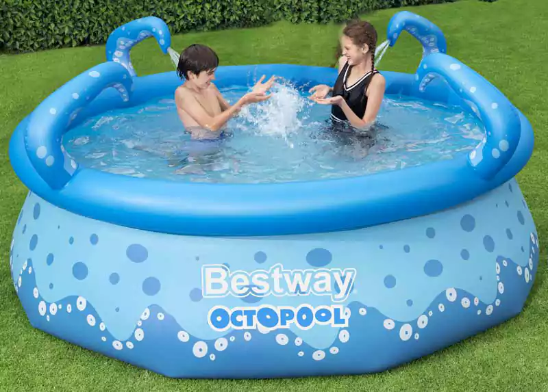 Bestway Inflatable Swimming Pool, Octopus, Blue, 57397
