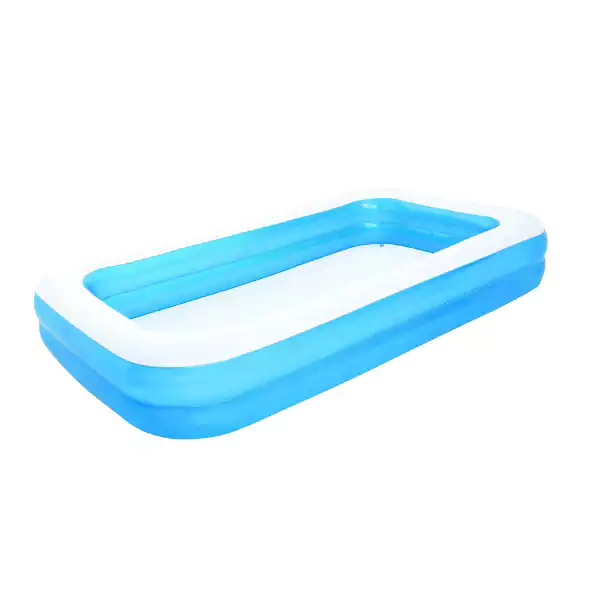 Bestway Inflatable Swimming Pool, Rectangle, 2 Floors, White x Blue, 54105