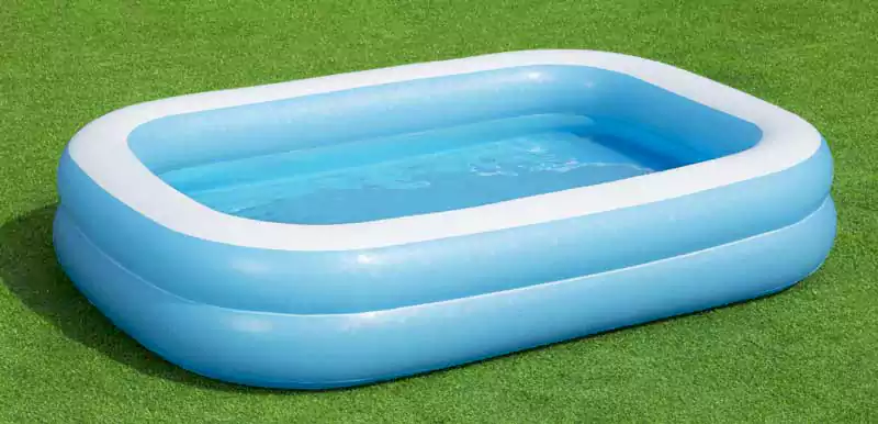 Bestway Inflatable Swimming Pool, Rectangle, 262×175×51 cm, Blue x White, 52192