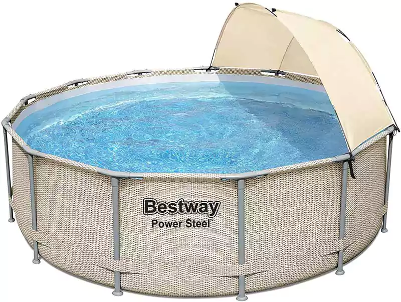 بيست واي قاعدة حمام سباحة دائرية 396×107 سم، 5614V
