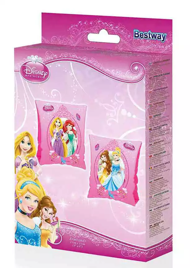 Bestway Girls Disney Princess Arm Floats with 2-Air Chambers - 23 x 15 cm