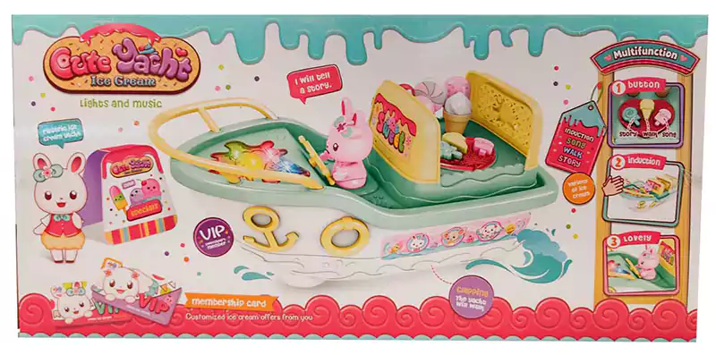 Candy Yacht Toy, Battery, Colored, 7776-A