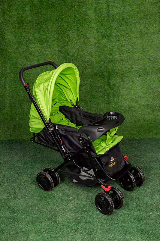 عربة أطفال، أسود × أخضر، T1963
