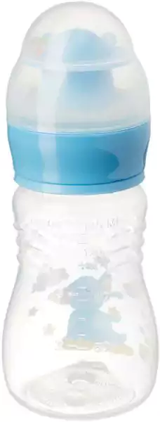 Leader Baby Bottle with Pacifier, Baby Blue Milk - 125 ml
