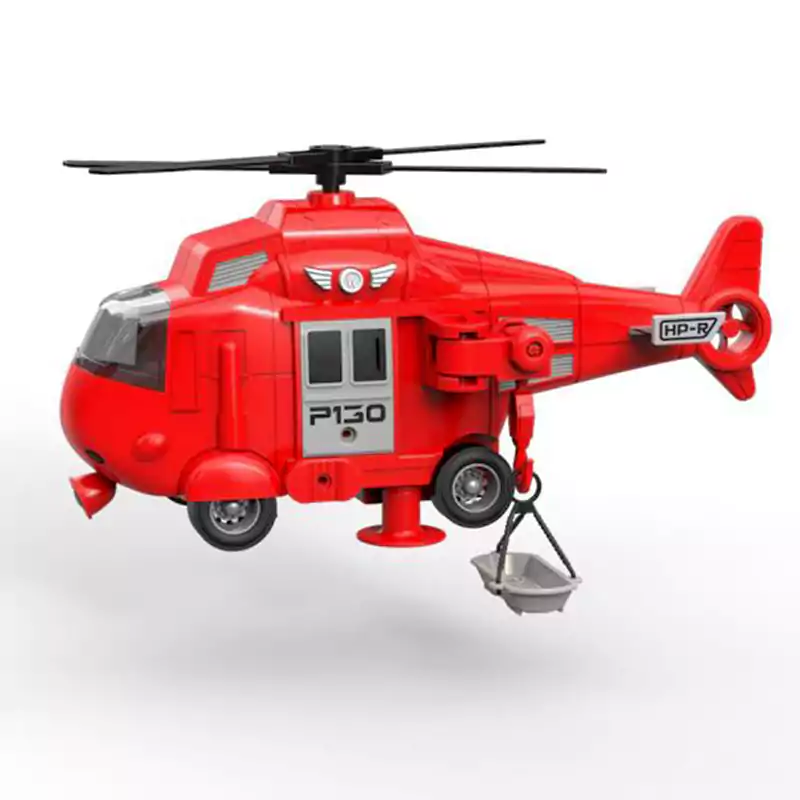لعبة هليكوبتر مطافي، أحمر، WY760D