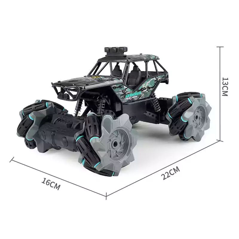 Mountain Car Toy, with Charger and Remote, Black x Green or Orange, 3855