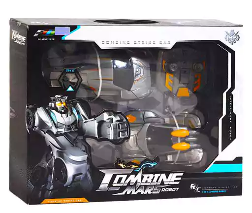 Transforming Car Toy, with Charger and Remote, Silver, K13.1