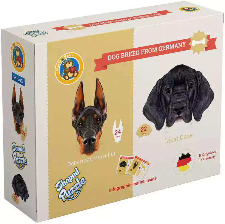 لعبة بازل كلاب من ألمانيا، 46 قطعة