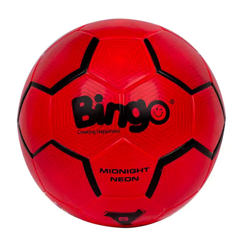 كرة قدم ميدنايت نيون من بينجو - احمر 0196
