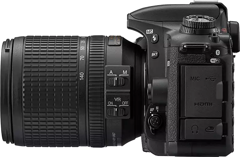كاميرا نيكون D7500، دقة 20.9 ميجابكسل، عدسة 18-140 ملم، اسود