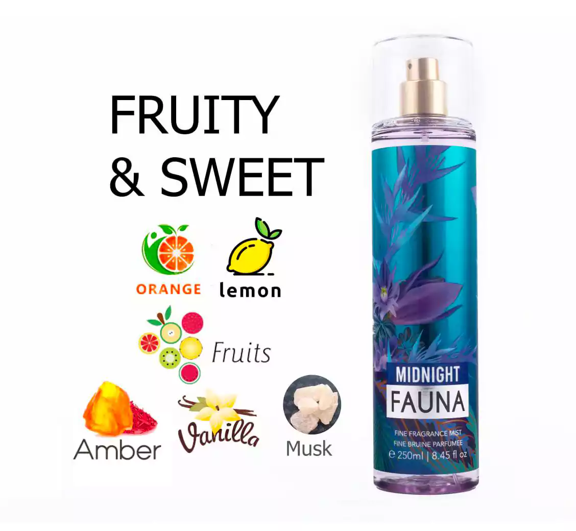 معطر ميست للجسم بيوتي & بيرفيوم  ,بادي ميست ميدنايت فان للنساء 250 مل