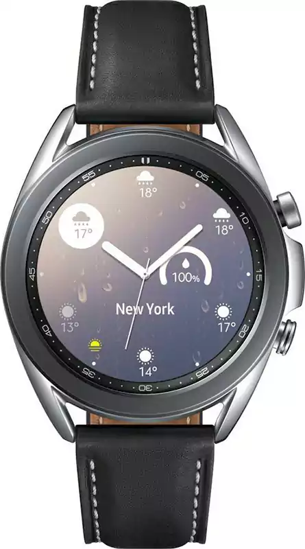 Samsung galaxy 3 smart watch Bluetooth 5 Touch Screen Water Resistant 340mAh battery Health Tracking Mystic Silver