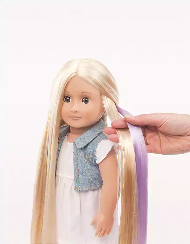 Hair Grow Doll with Hair Clips & Styling