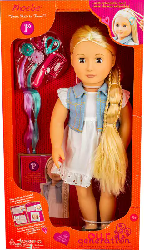 Hair Grow Doll with Hair Clips & Styling