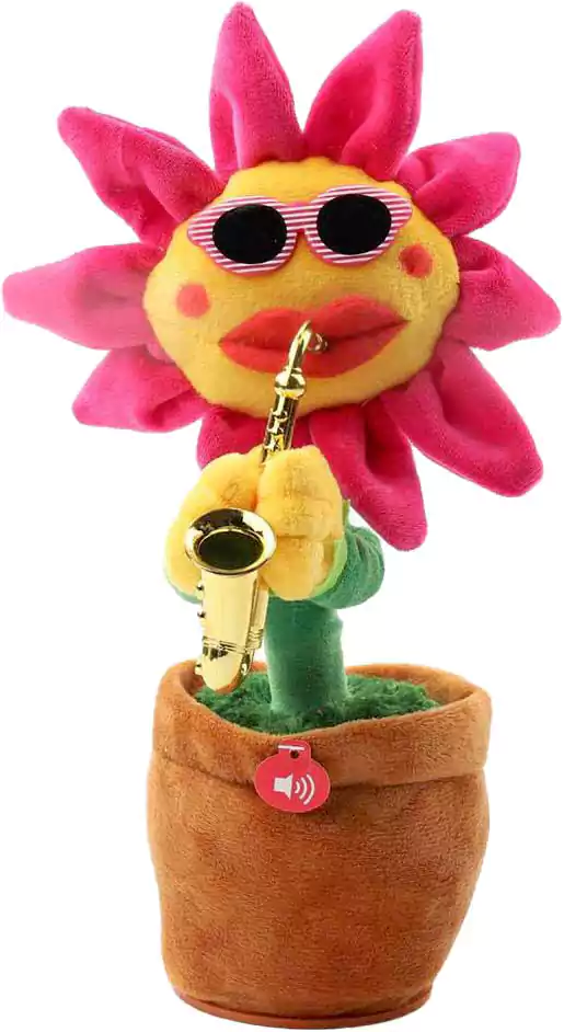 Dancing flower doll, sunflower, plush