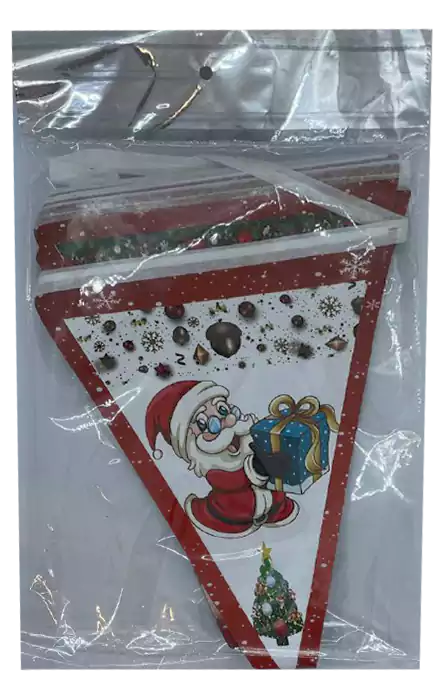 زينة كريسماس شكل بابا نويل 301 - أحمر