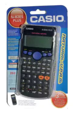 Casio FX-82ES PLUS Calculator, Black, 252 Functions