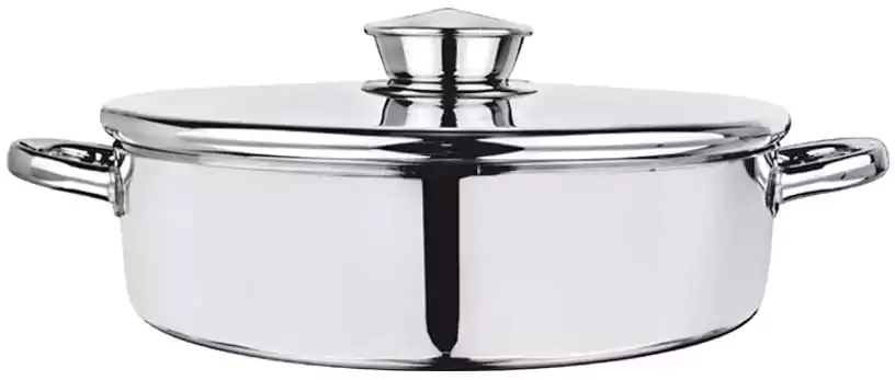 Oven tray with two hands paint with lid 28