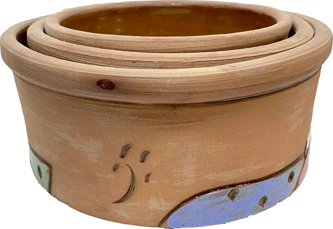 طقم طاجن فخار ريفي