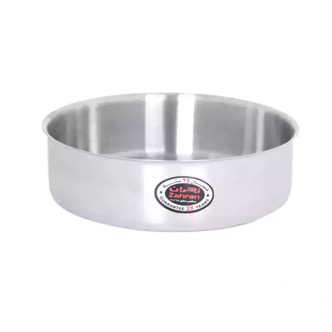 Zahran stainless oven tray, size 24, round - silver