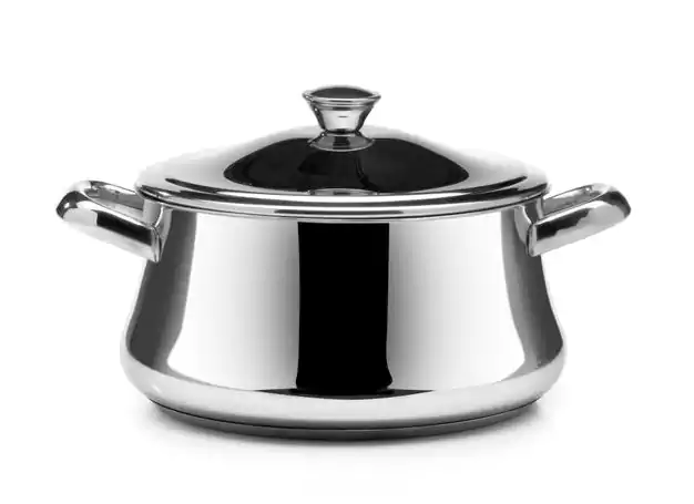 Zahran Stainless Steel Pot, Size 30, Silver