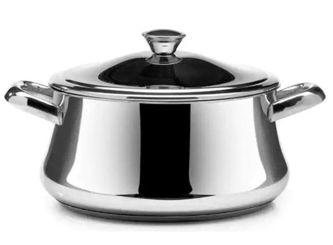 Zahran Stainless Steel Pot, Size 26, Silver