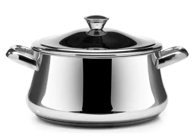 Zahran Stainless Steel Pot, Size 24, Silver