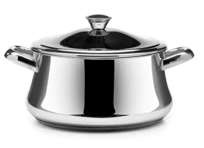 Zahran Stainless Steel Pot, Size 18, Silver