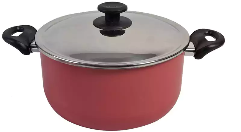 Zahran Tefal Armtal Cooking Pot, Size 28, Red