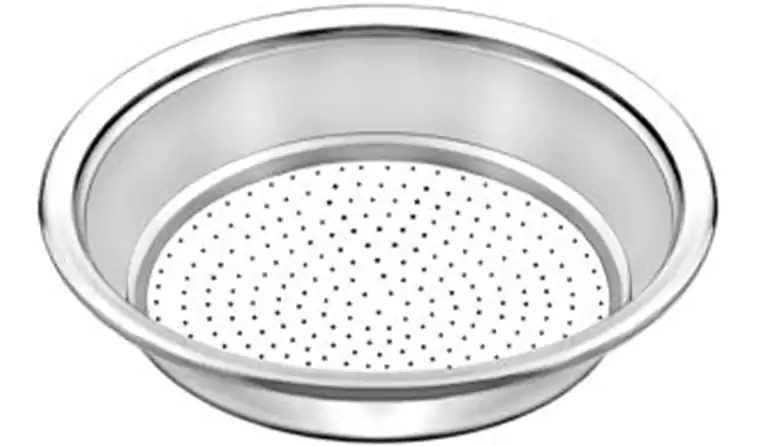 مصفاة طعام ألمنيوم من الدهان مقاس 28 - فضي