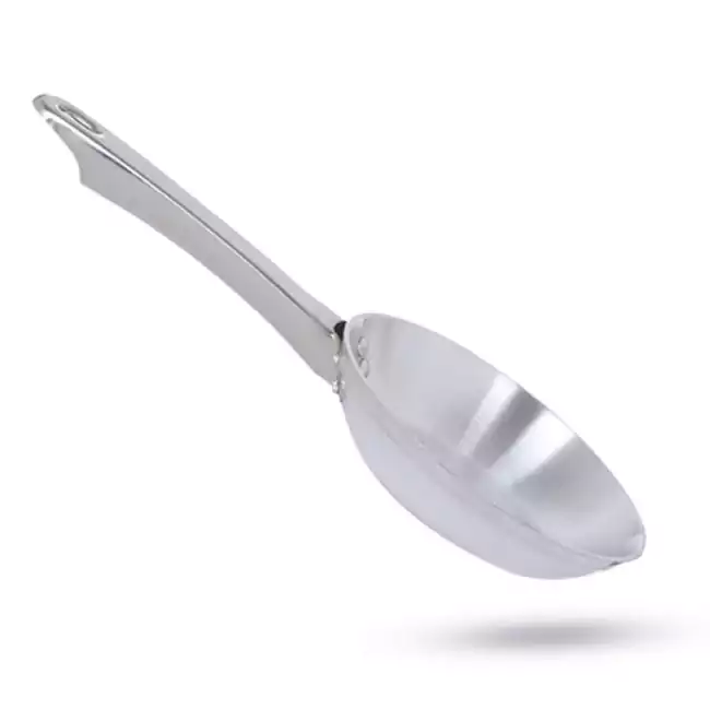 El Dahan Aluminum Frying Pan, Size 20, One Hand, Stainless - Silver