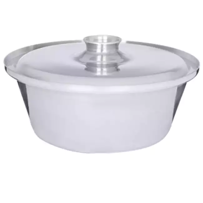 Eldahan Aluminum Shawarma Pot, Size 16, Silver