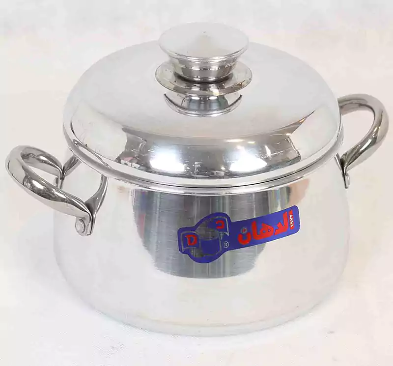 حلة طهي ألمنيوم من الدهان مقاس 20 بيد أستنالس بومبية - فضي
