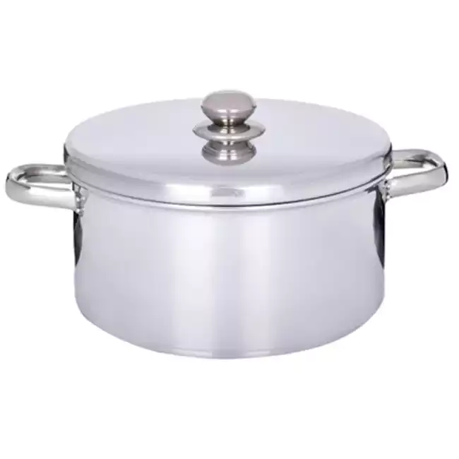 حلة طهي ألمنيوم من الدهان مقاس 22 بيد أستنالس - فضي